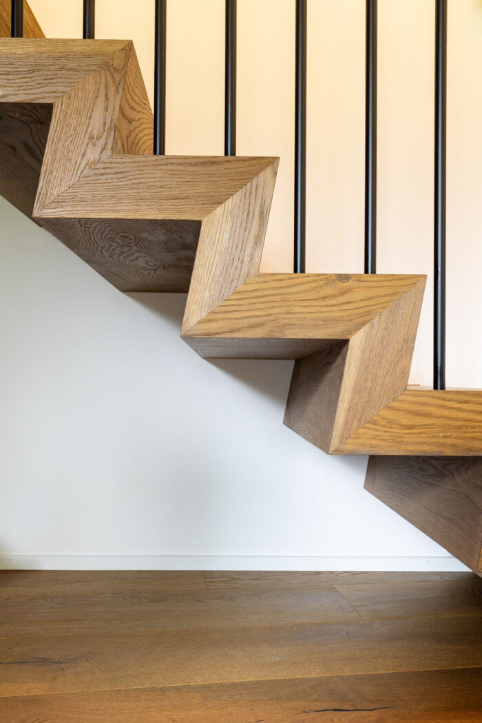 Parkett Treppe verkleidet Eiche