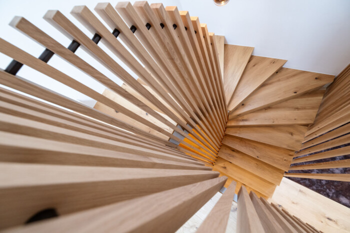 Parkett Treppe Eiche Landhausdiele