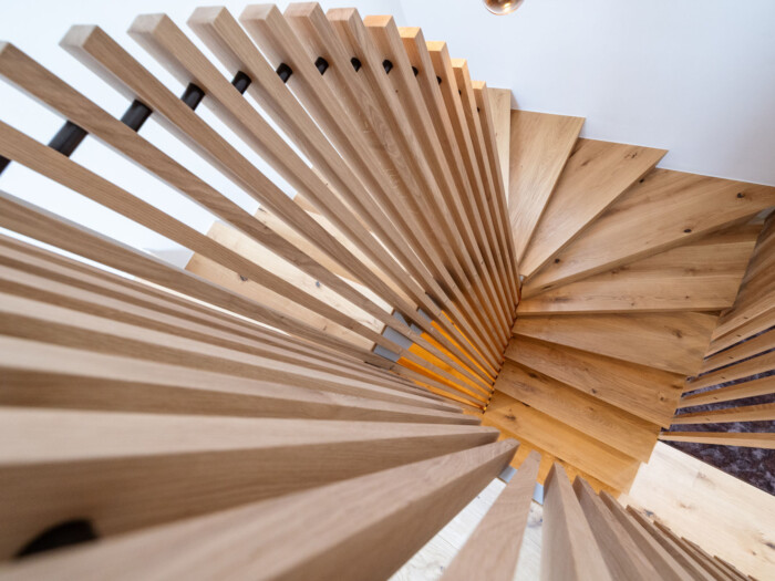 Parkett Treppe Eiche Landhausdiele